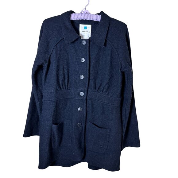 ANTHROPOLOGIE Sparrow Boucle Sweater Knit Blazer Coat Cardigan Size XL - Picture 1 of 8